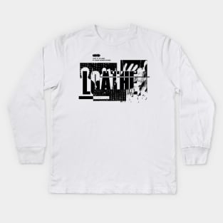 Vintage loathe Kids Long Sleeve T-Shirt